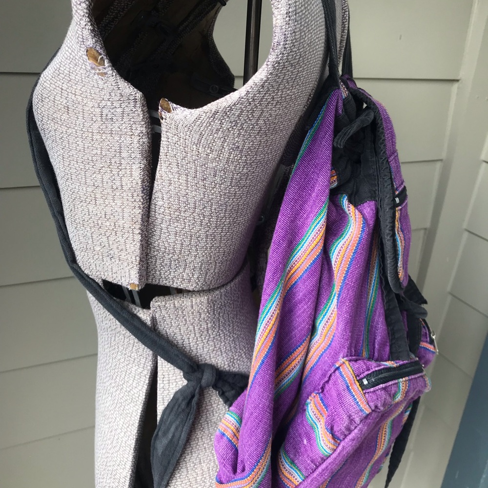 Purple Cloth backpack - Picture 3 of 13